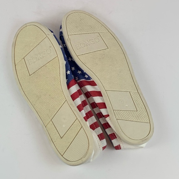 Bongo USA Flag Canvas Loafers Size 11 - Picture 5 of 7